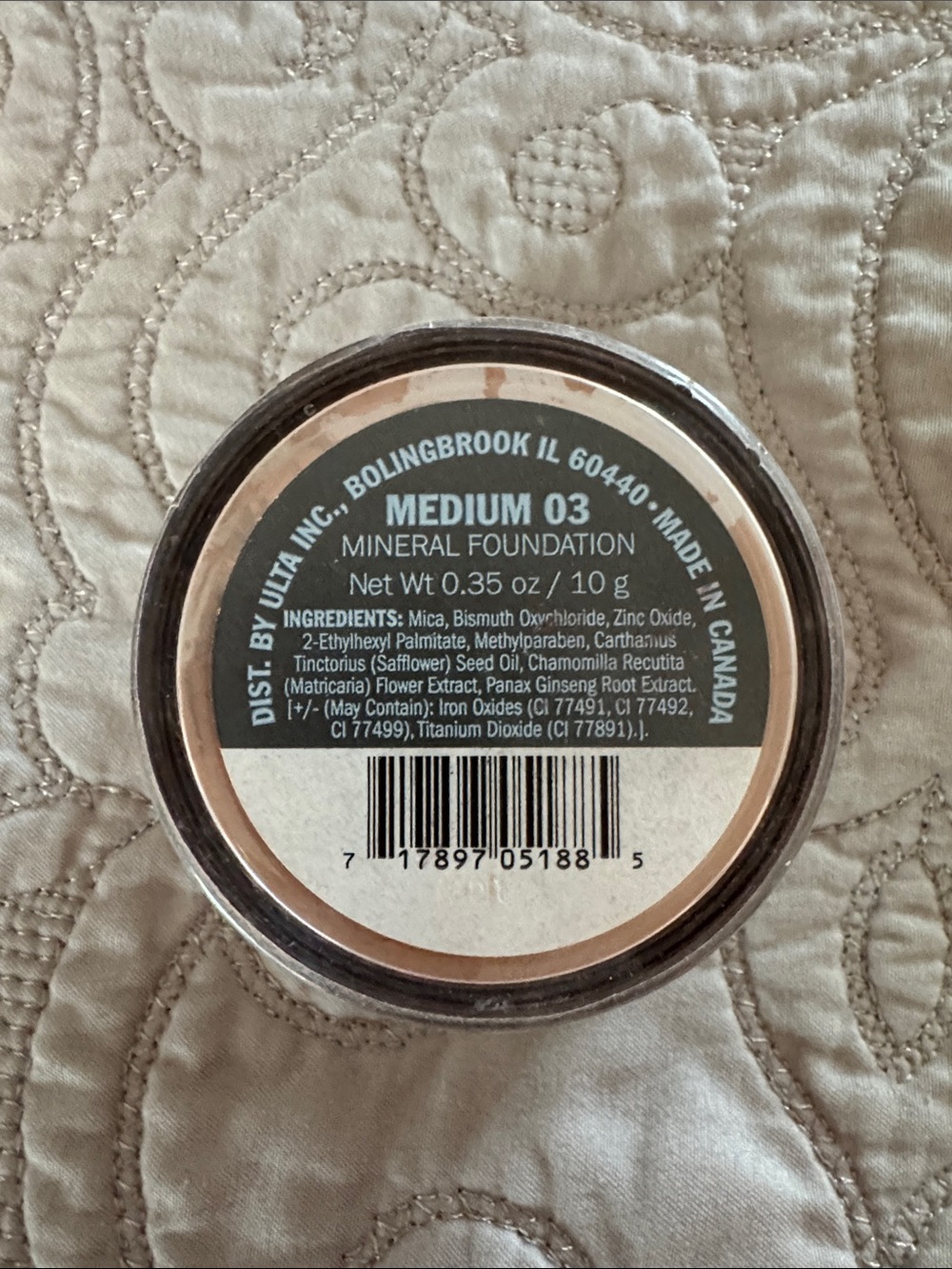 Ulta Beauty Mineral Powder Foundation - Beige